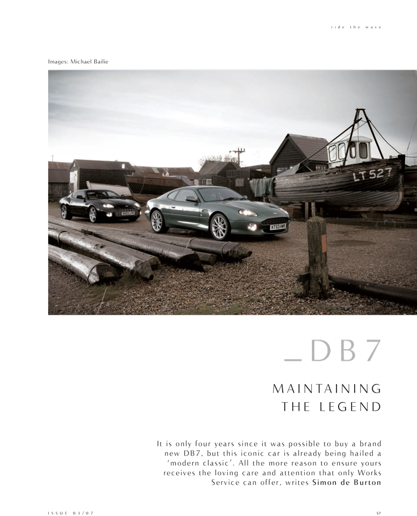 DB7 Zagato Aston Martin Magazine Photograph 1