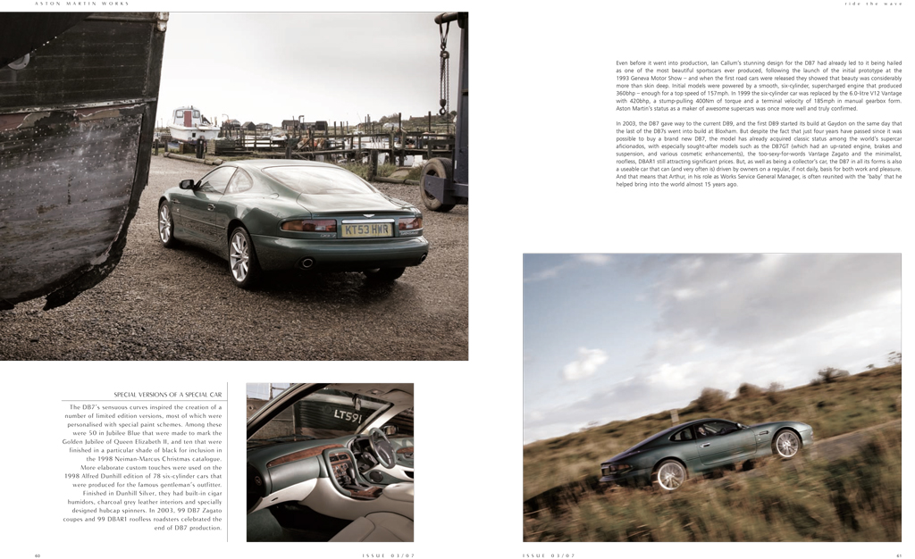 DB7 Zagato Aston Martin Magazine Photograph 3
